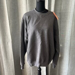 Champion Gray Crewneck Sweater Relaxed Knit